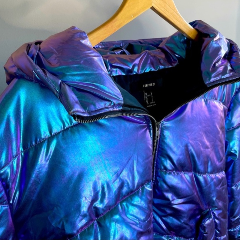 Metallic Puffer Jacket